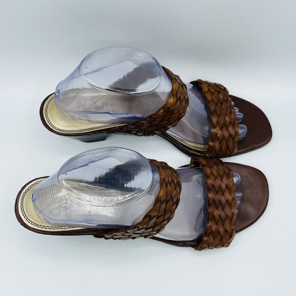 Life Stride Womens Sandal Size 10 M Brown Skip Woven Soft System Slip On Shoes - Picture 3 of 13